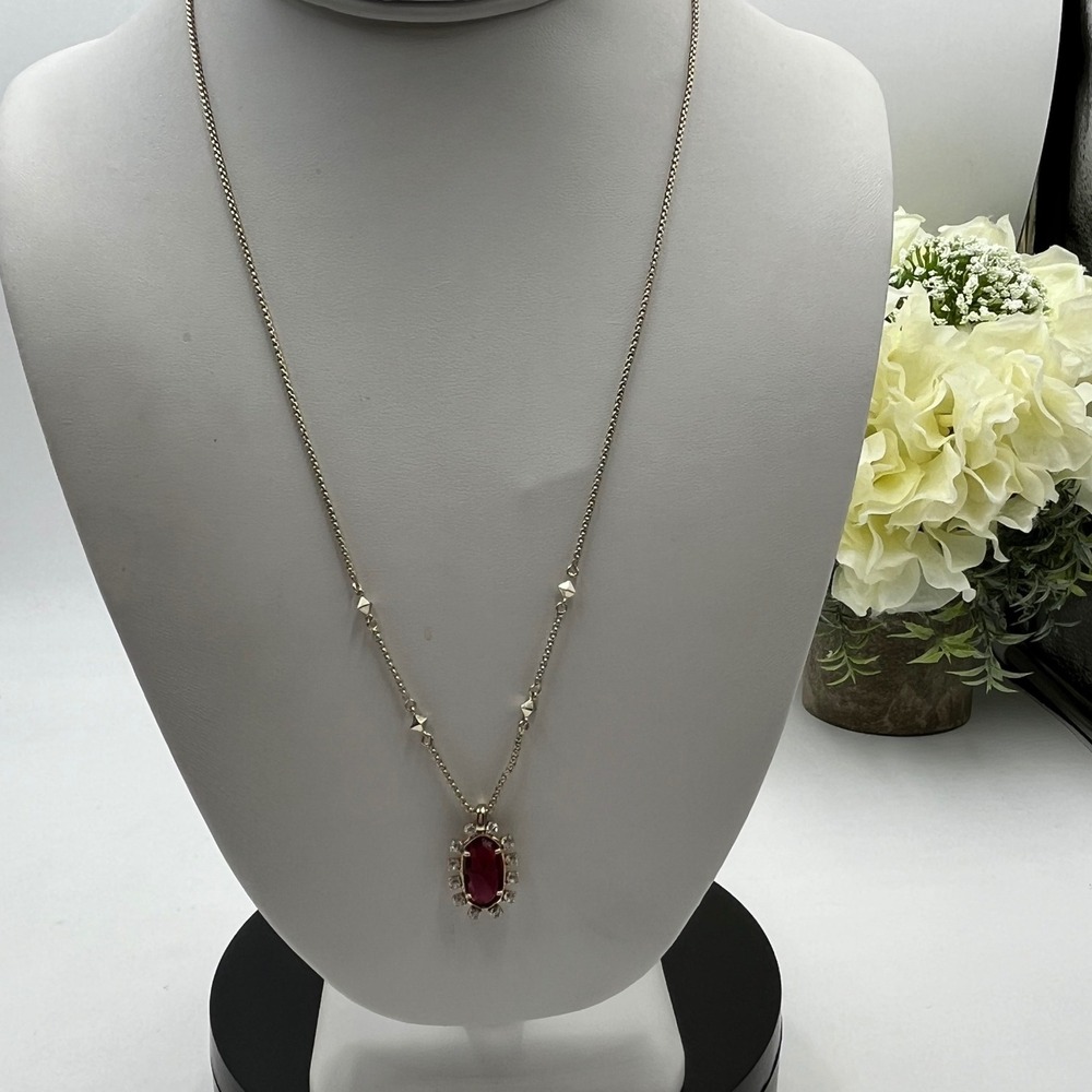 Kendra Scott Brett CZ Oval Halo‎ Red
Berry Glass Bolo Adjustable Bolo Necklace
